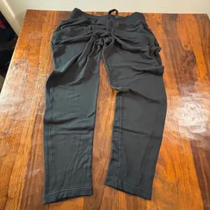 Athleta Post Om Jogger Black Modal Blend Yoga Pants Womens MT Tall 54023 thumbnail 2