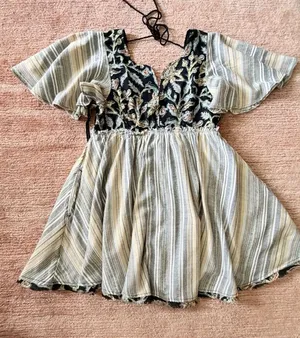 Free People Boho Mini Dress XS thumbnail 1