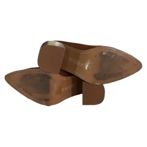 Steven By Steve Madden Nara Sock Booties Camel Brown 7.5‎ Stacked Block Heel thumbnail 8