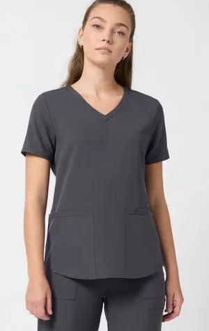 Scrubstar Premium Scrubwear V-Neck Top Pewter Gray Size Medium thumbnail 1