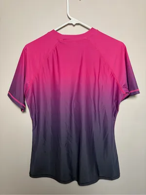 Women’s Pink Ombre Swim Rash Guard - Unbranded thumbnail 2