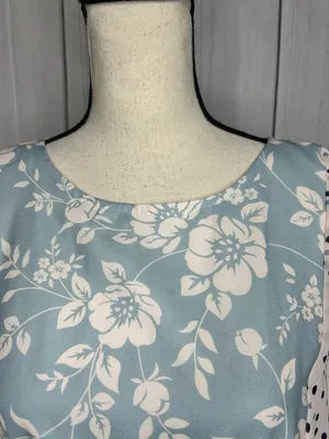 Piper & Scoot Maxi Dress Multi Pattern Boho Cottagecore Sz Large thumbnail 5