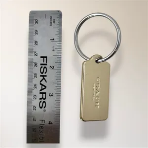 Coach New York Gold Tone Hang Tag Keychain Bag Charm‎ Fob Large Split Ring thumbnail 7