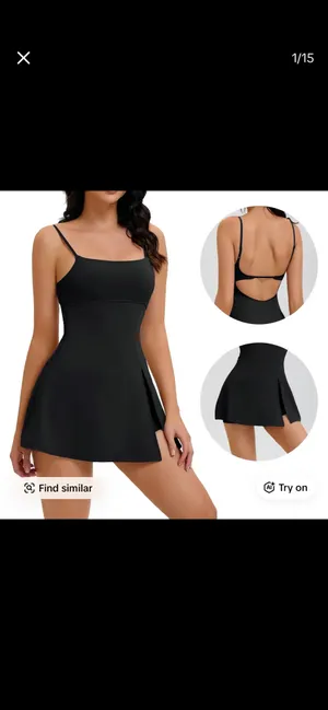 Athletic dress Black Size M thumbnail 2