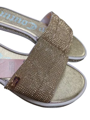 Juicy Couture wms gold crystal sparkly sandals shoes sz 9 SKU 10-071 thumbnail 9