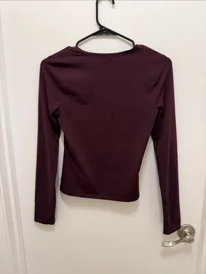 Vuori Purple Scoop Neck Long Tee thumbnail 3