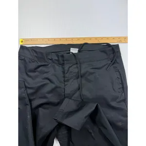 Nike Woven Pants Drawstring Waist Lightweight Black Trousers‎ Size 34 thumbnail 4
