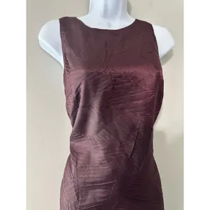 Ali Ro Women Dress Size 6 Plum‎ Textured Sheath Sleeveless Knee Length thumbnail 3