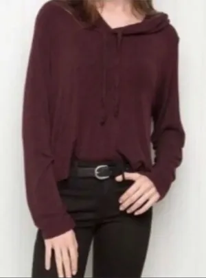 Brandy Melville burgundy sweatshirt thumbnail 1