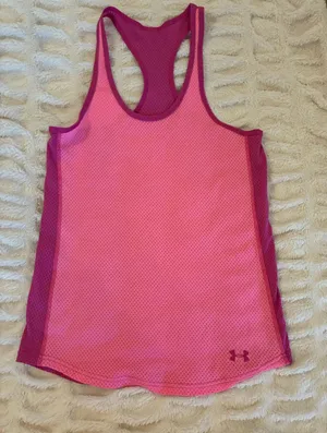 Under Armour Women's Bright Pink Racerback Tank thumbnail 1