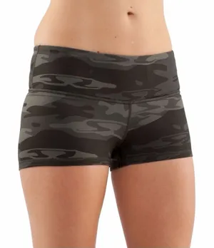 Lululemon Wren/Retro Green Camo Boogie Shorts size 2 thumbnail 1