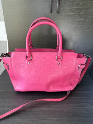 Coach mini Swagger Bag Leather Pink Turn Lock Zip Top Tote Cross body thumbnail 4