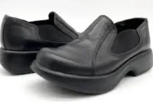 DANSKO Jocelyn Black Leather Slip On Shoes Clogs Size EU 41 US10.5/11‎ B24B thumbnail 1