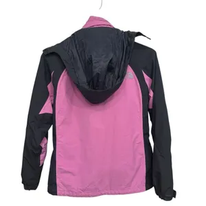 The North Face Womens Pink HyVent snow‎ Ski Jacket Hooded Waterproof 3in1 Large thumbnail 7