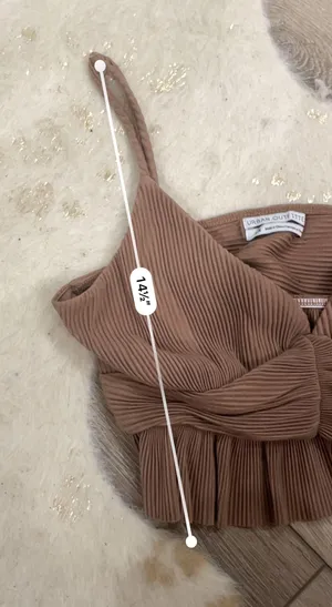 Urban Outfitters Brown Ribbed Cropped Tank thumbnail 4