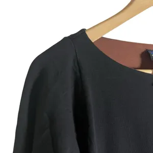 Patagonia Solid Black Organic Cotton Blend Boat Neck Long Sleeve Shirt Size S thumbnail 2