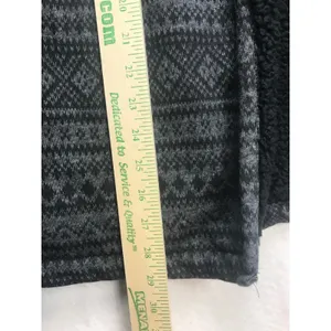 LL Bean Women's Fair Isle Sherpa Lined Cardigan Sweater‎ Jacket Size M thumbnail 8