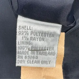 Dress Barn Pinstripe Long Line Blazer‎ Jacket Blue Tan 10 Suit Coat thumbnail 12