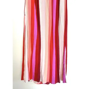 Billabong Wanna Be Around Maxi Dress XS Red Pink High Slit‎ NWT Beach Cover Up thumbnail 10