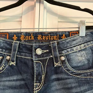 Rock Revival Jen Cutoff‎ Jeans Size 27 thumbnail 10