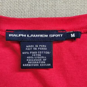 Ralph Lauren Sport Womens T-shirt Size M Hot Pink V-neck Short Sleeve Cotton Tee thumbnail 8