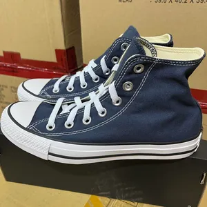 Converse Women's Navy and Blue Trainers thumbnail 3