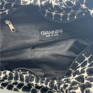 Giannini Black & White Grid Pattern “Dumpling” Handbag thumbnail 8