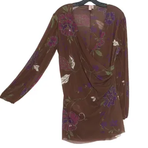 Sweet Pea Top Maternity Boho Fairy Whimsigoth Earthy Romantic Floral‎ Size Large thumbnail 2