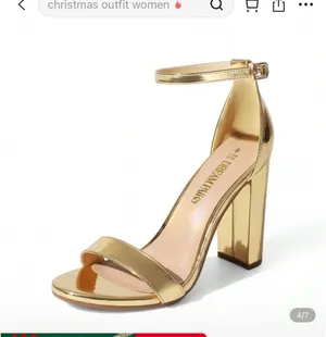 Gold heels Shein thumbnail 2