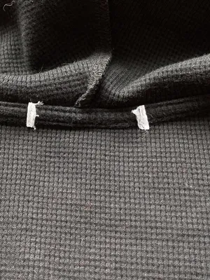 Kansas City Chiefs Waffle Knit Hooded Henley Women’s Black thumbnail 9