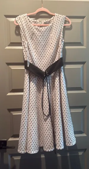 polka dot dress White Size 10 thumbnail 1