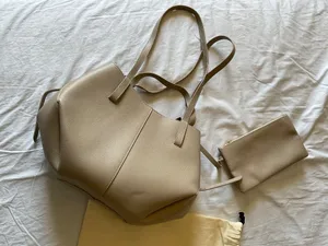 Authentic Polene Cyme Mini Textured Taupe with Polene order history thumbnail 3