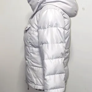 Hollister Down & Feather Fill Puffer Hooded Jacket Size Large thumbnail 9