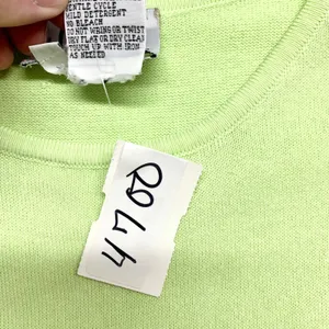 Lilly Pulitzer Knit Tank Top Womens Size PXL Lime Green Cotton Sleeveless Shell‎ thumbnail 6