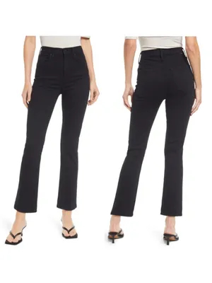 Mother Denim Black High Waisted Rider Ankle In Not Guilty Size 26 thumbnail 2