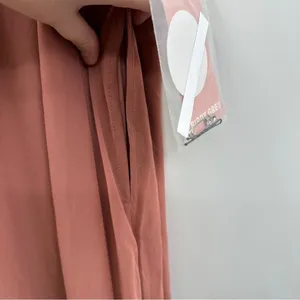 Birdy Grey Kira Chiffon One Shoulder Bridesmaid Maxi Dress Chiffon Desert Rose S thumbnail 6