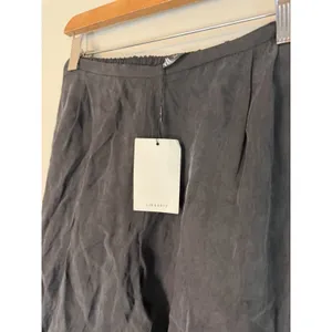 Zara black silky lyocell Pajama Lounge Pants Sz small NWT $60 thumbnail 2