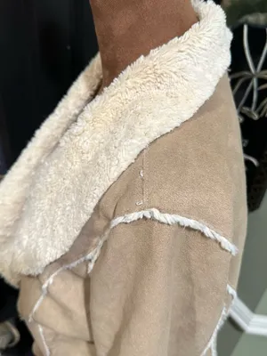 JouJou Tan Faux Shearling Jacket Size XL thumbnail 6