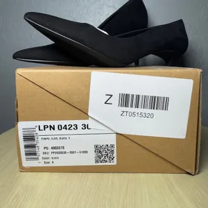 JustFab Women's Closed Toe Pointed Toe High Stiletto Women Elsie, Black, US 9 thumbnail 5