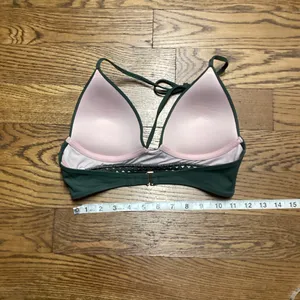 Shade and Shore bikini top Olive green Size 34 B thumbnail 4