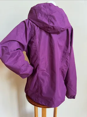 armadillo Hooded Rain Jacket womens purple wind jacket medium thumbnail 3