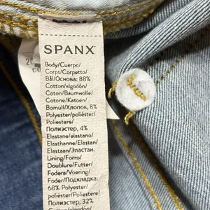 SPANX Jeans Womens 1X Tall Vintage Indigo High Rise Pull On Flare Leg thumbnail 10