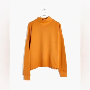 Madewell Hemp-Cotton Mockneck‎ Sweatshirt Size Small thumbnail 3