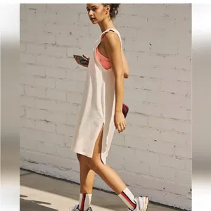 Free People Movement Hot Shot Tunic Dress Cream Oversized M Boho thumbnail 5