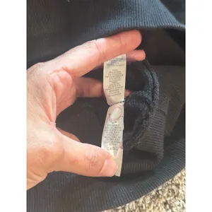 OFFLINE by Aerie Throwback Cropped Hoodie Black Cotton Blend‎ Sweatshirt Medium thumbnail 6
