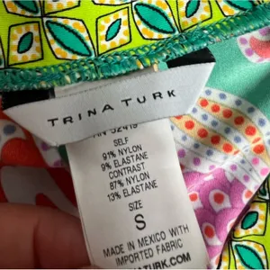 Trina Turk Festival Folkloric Tunic in Multi‎ swim cover up Sz S thumbnail 6