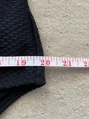 Aerie One Piece Full Coverage Swimsuit | Black Textured | XXL Long / Tall NWT thumbnail 10