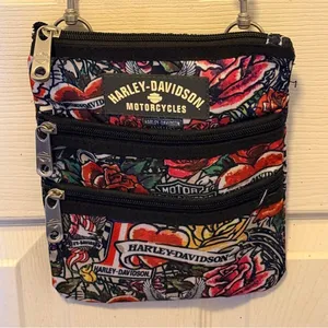 Harley Davidson Floral Shoulder Bag nwot thumbnail 3