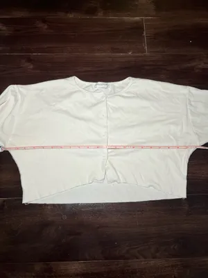 Lovers and Friends White Cardigan Long Sleeve Crop Top Size XS thumbnail 8