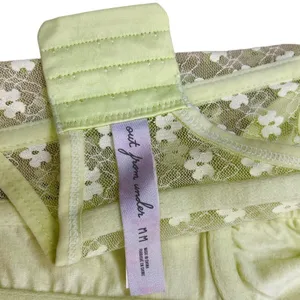 Urban Outfitters Out From Under Wildflower Lace Corset M Lime thumbnail 4